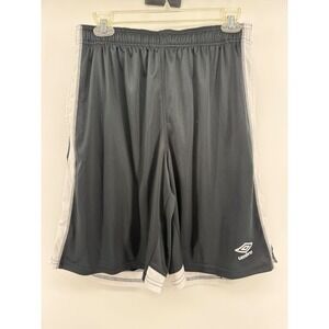 Vintage Umbro Men's Athletic Shorts Black White Athletic Gym Workout Size L